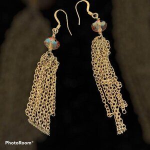 🌸3/$15🌸Bronze Chain Dangling Earrings 3” Length